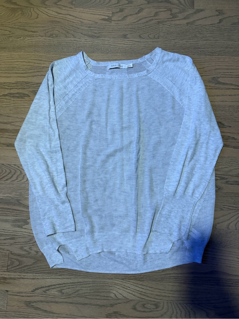 bishop + young Light Gray Crewneck Sweater